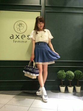 axes femmeさん(レディース・160cm)の春コーディネート