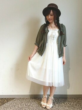 「axes femme（アクシーズファム）のアイテム（その他アウター）」を使った、axes femmeさん（レディース・160cm）の春コーディネート