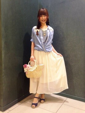 axes femmeさん（レディース・160cm）の春コーディネート