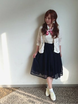 「axes femme（アクシーズファム）のアイテム（スニーカー）」を使った、axes femmeさん（レディース・160cm）の夏コーディネート
