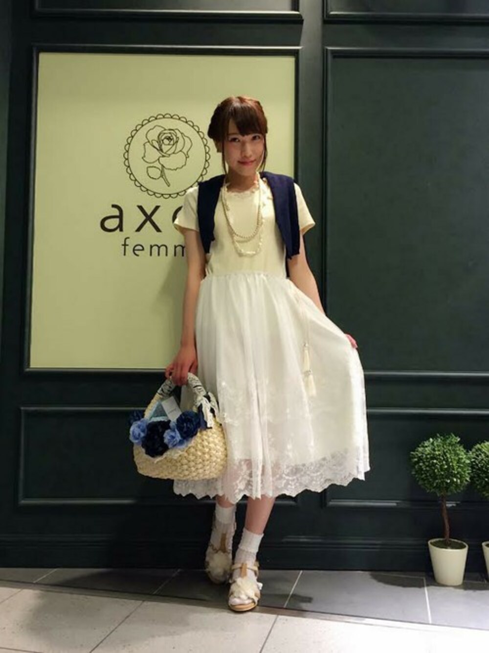 axes femme（axes femme）｜axes femmeのワンピースを使ったコーディネート WEAR