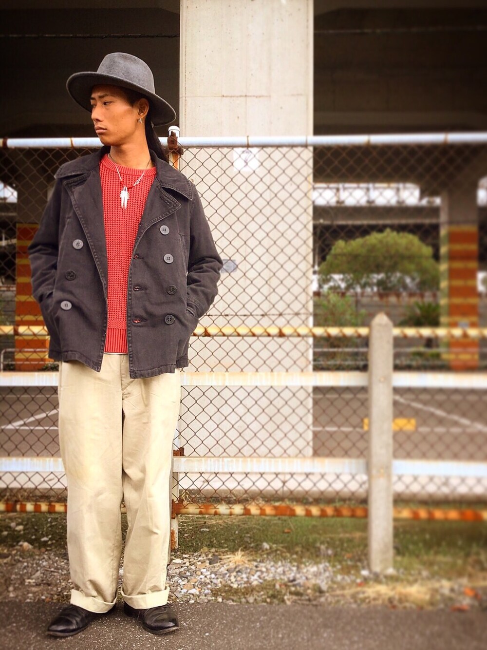 Schott/ショット/DENIM PCOAT/デニム ピーコートを使った
