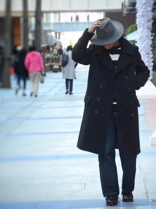 Schott ロングピーコート/ Long Melton Peacoat 714US LONG MELTON PEACOAT