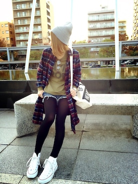 manaさん（レディース・156cm）の秋コーディネート