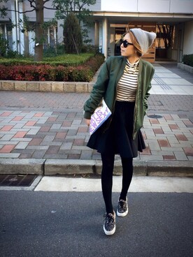 manaさん（レディース・156cm）の冬コーディネート