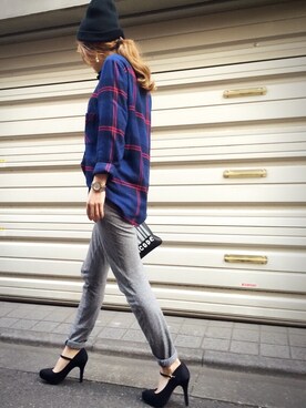 manaさん（レディース・156cm）の冬コーディネート