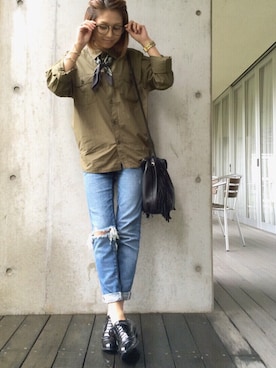 manaさん（レディース・156cm）の秋コーディネート