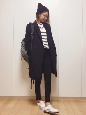 manaさん（レディース・156cm）の冬コーディネート