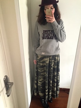 「stradivarius（ストラディバリウス）のアイテム（キャップ）」を使った、玉子さん（レディース・165cm）の春コーディネート