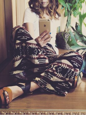 「See You Mondayのアイテム（その他パンツ、ブラウン系）」を使った、Carpe Diem さん（レディース）の春コーディネート