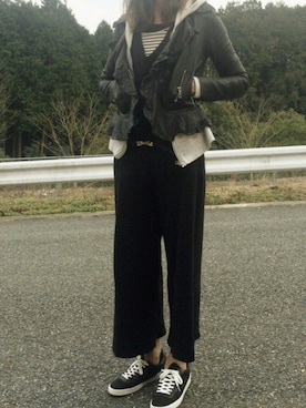 「Marc by Marc Jacobs（マークバイマークジェイコブス）のアイテム（ピアス（両耳用））」を使った、sa-naさん（レディース・172cm）の冬コーディネート