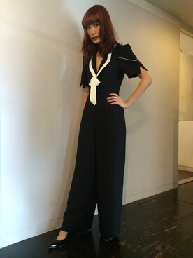 「cannabis_ladies」｜「アイテム（オールインワン・サロペット）」を使った、seilaさん（レディース・164cm）の秋コーディネート