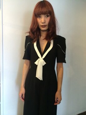 「cannabis_ladies」｜「アイテム（オールインワン・サロペット）」を使った、seilaさん（レディース・164cm）の秋コーディネート