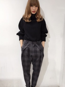 「UJOH（ウジョー）のアイテム」を使った、seilaさん（レディース・164cm）の冬コーディネート