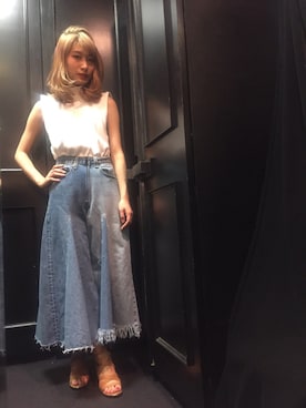 「SENSO Diffusion（センソディフュージョン）のアイテム」を使った、seilaさん（レディース・164cm）の冬コーディネート