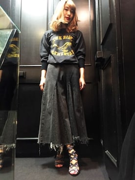 「77circa（ナナナナサーカ）のアイテム」を使った、seilaさん（レディース・164cm）の冬コーディネート