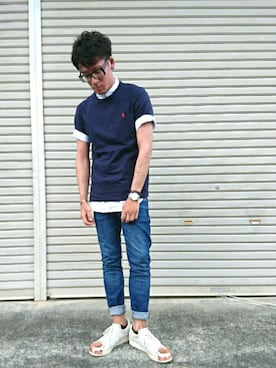 υ∃Dα.мさん（メンズ・176cm）の夏コーディネート