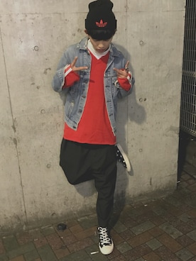 「寒いです」｜☺︎NAOYA☺︎さん（メンズ・174cm）の秋コーディネート