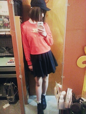 「orange」｜AriesRachel♥さん（レディース・165cm）の冬コーディネート