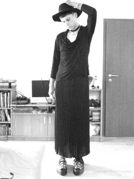 「アイテム（サスペンダー）」を使った、akiotenshiさん（メンズ・180cm）の秋コーディネート