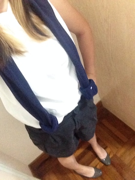 「TOMMY HILFIGER（トミーヒルフィガー）のアイテム（その他アウター）」を使った、analisaさん（レディース・165cm）の夏コーディネート