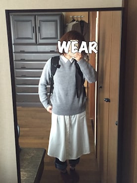 「PAGEBOY（ページボーイ）のアイテム（シャツワンピース）」を使った、あおさん（レディース・153cm）の秋コーディネート