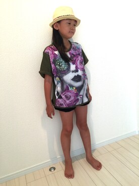 「DIESEL KIDS」｜RIRIHOさん（キッズ・125cm）の夏コーディネート