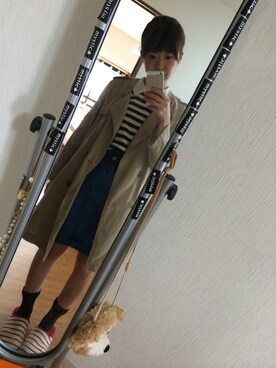 「Another Edition」｜「アイテム（トレンチコート）」を使った、ぴーさん。さん（レディース・152cm）の春コーディネート