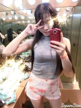 「MONKI（モンキ）のアイテム（カーゴパンツ）」を使った、王四岁NekOさん（レディース・160cm）の冬コーディネート