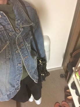 「BOBSON（ボブソン）のアイテム（ジャケット/アウター）」を使った、Kiwiさん（レディース・159cm）の秋コーディネート