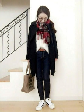 「ORNE（オルネ）のアイテム」を使った、eriさん（レディース・163cm）の冬コーディネート