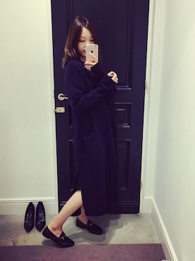 「MAISON DE REEFUR（メゾンドリーファー）のアイテム（その他パンツ、ブルー系）」を使った、Ruri Mouさん（レディース）の秋コーディネート