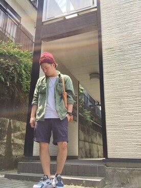 enomonさん（メンズ・174cm）の夏コーディネート