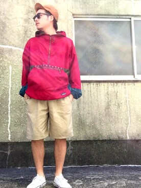 「ワークキャップ」｜「アイテム（CD）」を使った、enomonさん（メンズ・174cm）の秋コーディネート