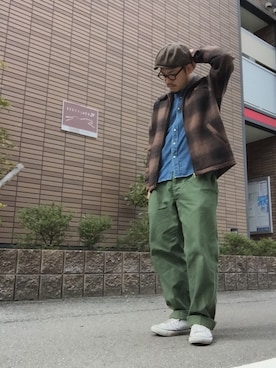 「OSHKOSH（オシュコシュ）のアイテム（ジャケット/アウター）」を使った、enomonさん（メンズ・174cm）の冬コーディネート