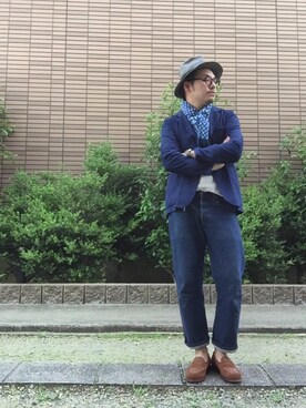 enomonさん（メンズ・174cm）の春コーディネート