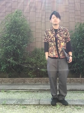 「目が細い」｜enomonさん（メンズ・174cm）の春コーディネート