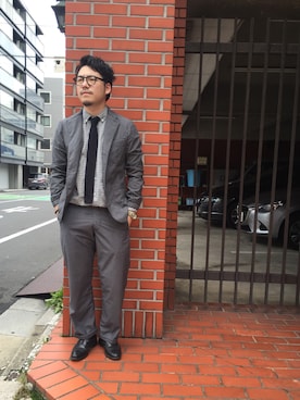 「BLUE WORK（ブルーワーク）のアイテム（ジャケット/アウター）」を使った、enomonさん（メンズ・174cm）の夏コーディネート