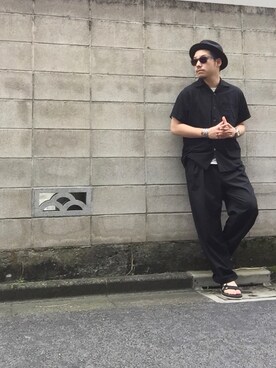 enomonさん（メンズ・174cm）の夏コーディネート