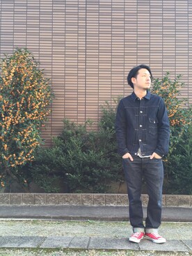 「Waste(twice)（ウェストトゥワイス）のアイテム（ジャケット/アウター）」を使った、enomonさん（メンズ・174cm）の秋コーディネート