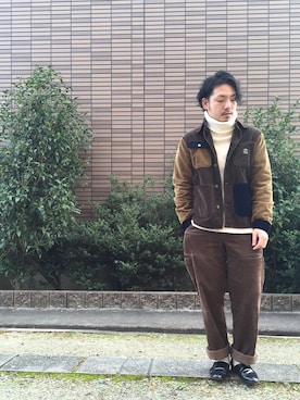 「POINTER BRAND（ポインターブランド）のアイテム（ジャケット/アウター）」を使った、enomonさん（メンズ・174cm）の秋コーディネート
