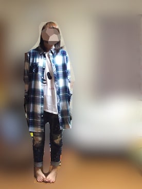 「smooth（スムース）のアイテム（デニムパンツ）」を使った、あさん（レディース・155cm）の春コーディネート