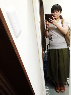 「ROROL（ロロル）のアイテム」を使った、yuaさん（レディース・154cm）の夏コーディネート