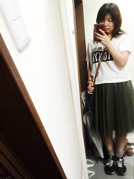 「ROROL（ロロル）のアイテム」を使った、yuaさん（レディース・154cm）の夏コーディネート