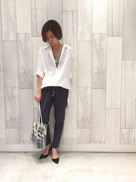 「Q（キュー）のアイテム（アクセサリー）」を使った、ﾏｲｺﾊﾞさん（レディース・155cm）の夏コーディネート