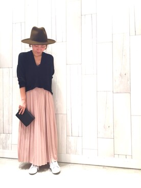 「Q（キュー）のアイテム（財布/小物）」を使った、ﾏｲｺﾊﾞさん（レディース・155cm）の秋コーディネート