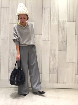 「Q（キュー）のアイテム（ニットキャップ/ビーニー）」を使った、ﾏｲｺﾊﾞさん（レディース・155cm）の秋コーディネート