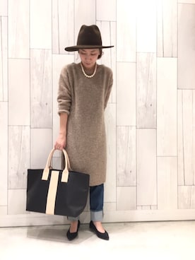 「Q（キュー）のアイテム」を使った、ﾏｲｺﾊﾞさん（レディース・155cm）の秋コーディネート