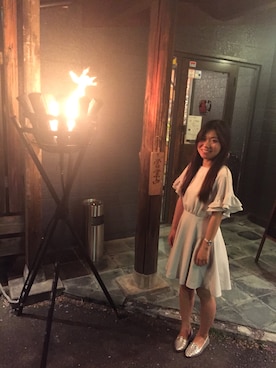 「SNIDEL（スナイデル）のアイテム（チュニック）」を使った、leeさん（レディース・161cm）の冬コーディネート