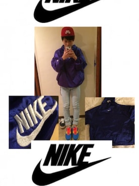 「nike sb 」｜「アイテム（ナイロンジャケット）」を使った、鈴木 魁人さん（メンズ・164cm）の冬コーディネート
